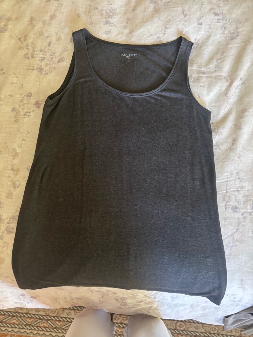 Eileen Fisher Black Knit Tank Top